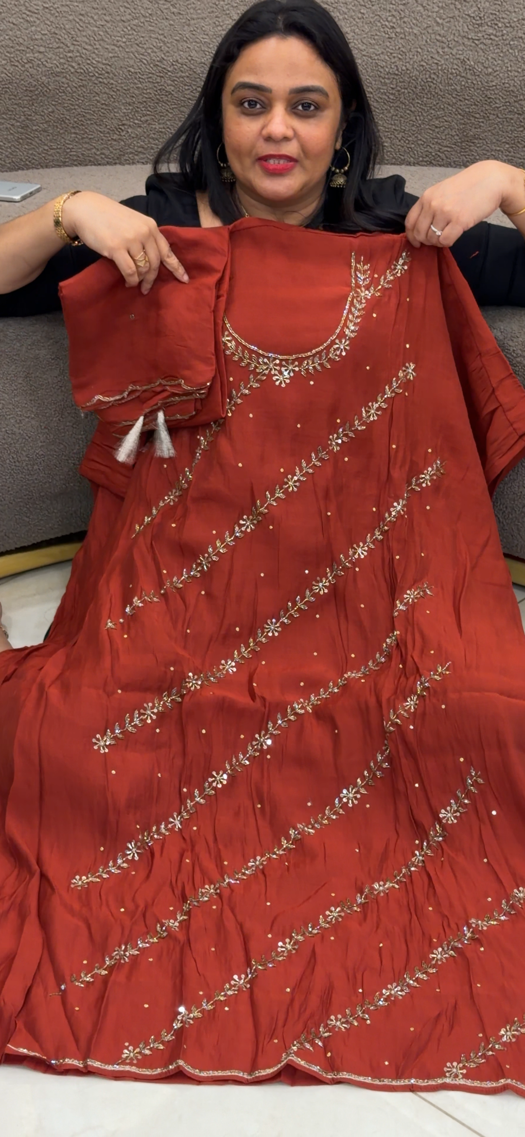 MUL CHANDERI UNSTITCHED SALWAR SUITS - NUWA - 1477