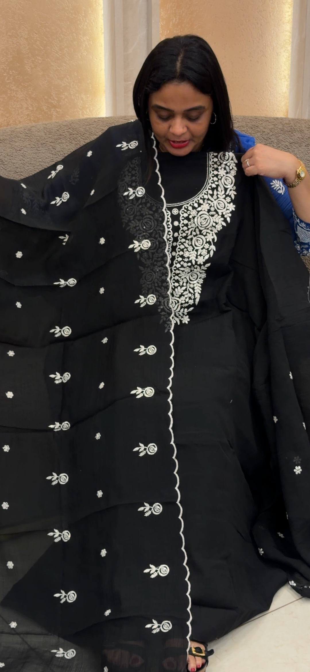 MUL CRUSHED UNSTITCHED SALWAR SUITS - NUWA - 1763