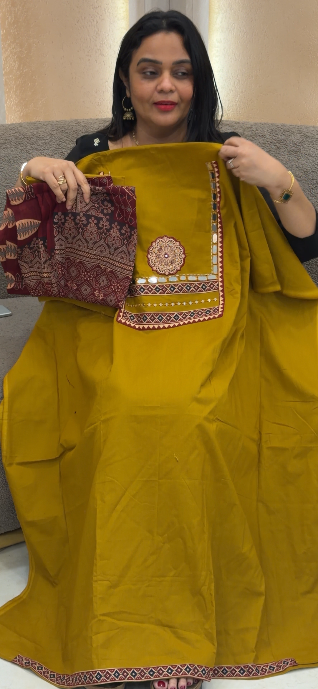 COTTON UNSTITCHED SALWAR SUITS - NUWA - 1483