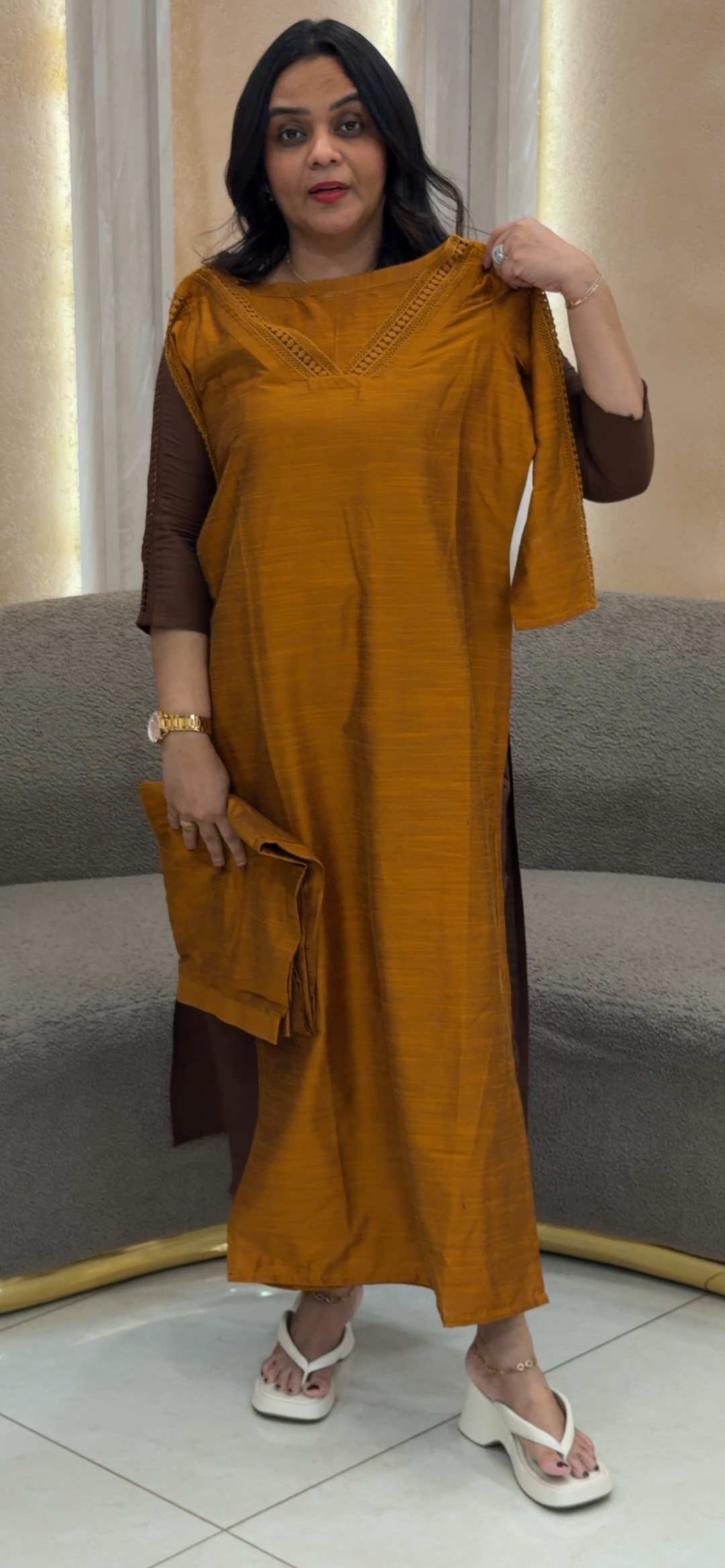 SLUB SILK TOP AND BOTTOM - NUWA - 874