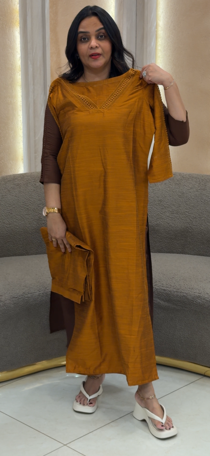 SLUB SILK TOP AND BOTTOM - NUWA - 874