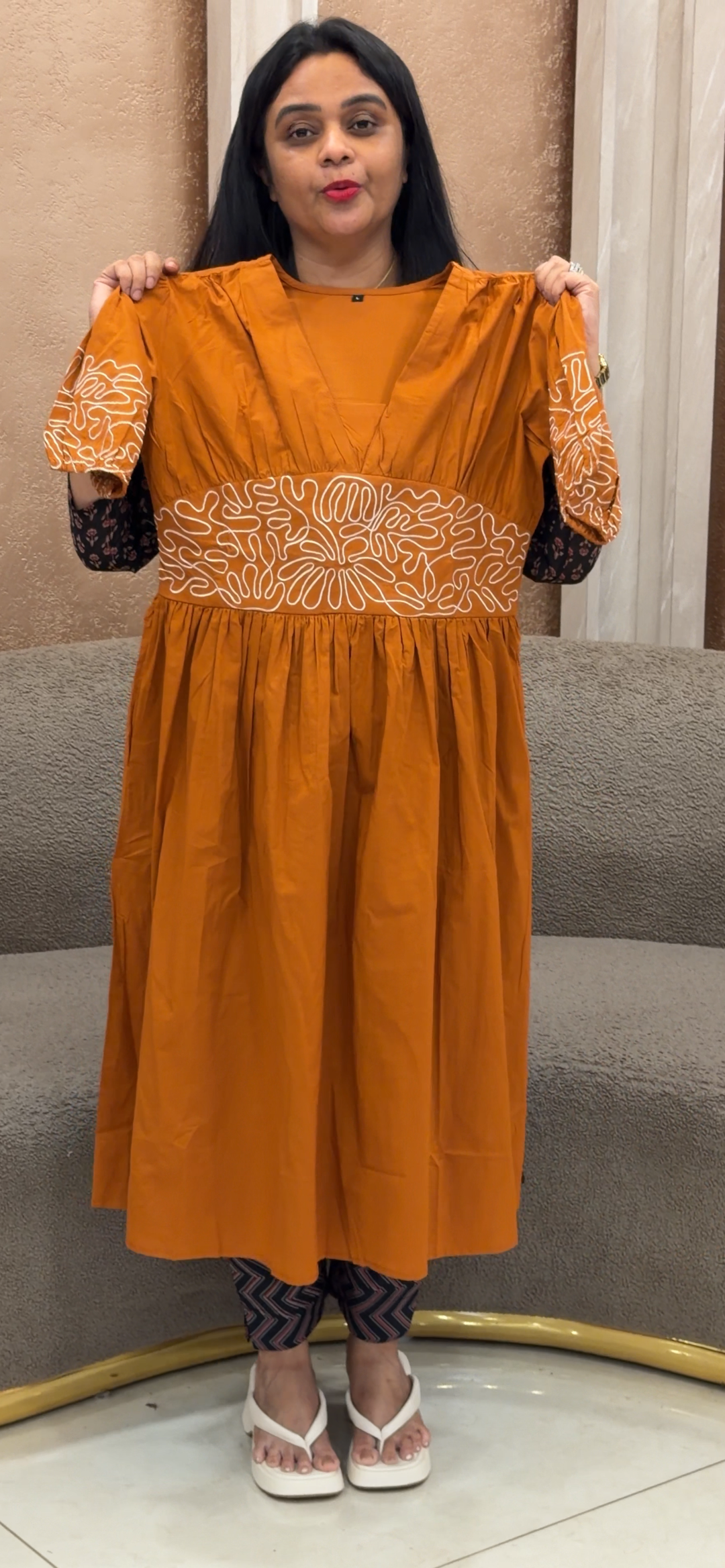 OFFER SALE COTTON TUNIC FROCK - NUWA - 2354