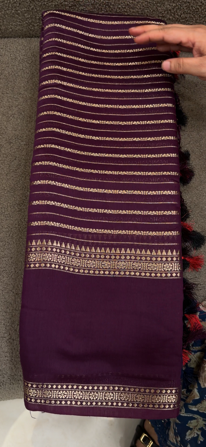 MALAI CHANDERI SAREES - NUWA - 1629