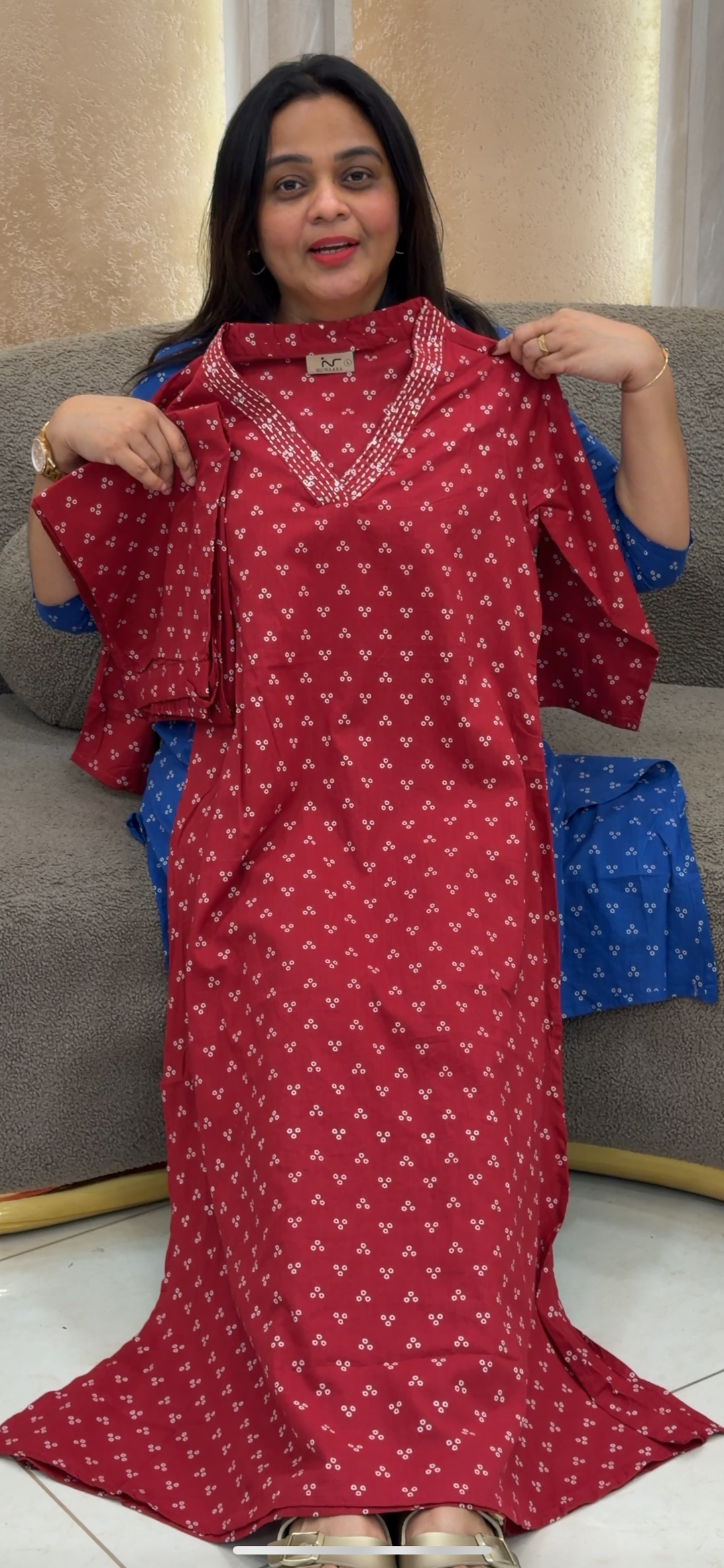 COTTON SLITTED CO-ORD SETS - NUWA - 218