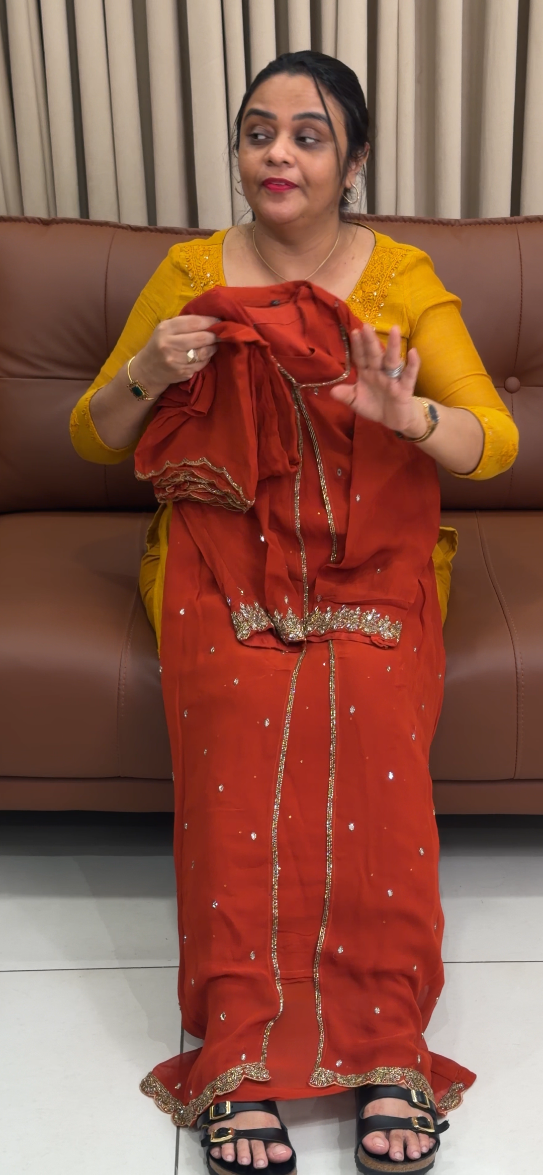 HANDWORKED TOP , BOTTOM , DUPATTA AND JACKET - NUWA - 1896