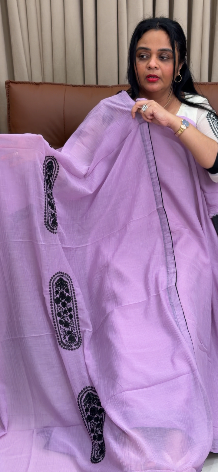 MUL CRUSHED UNSTITCHED SALWAR SUITS - NUWA - 1875