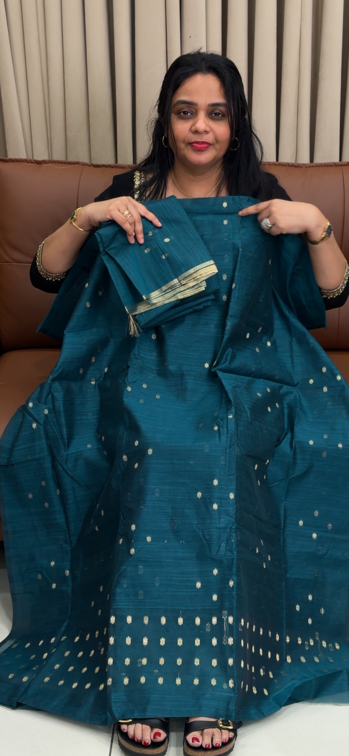SEMI DUPION UNSTITCHED SALWAR SUITS - NUWA - 1870