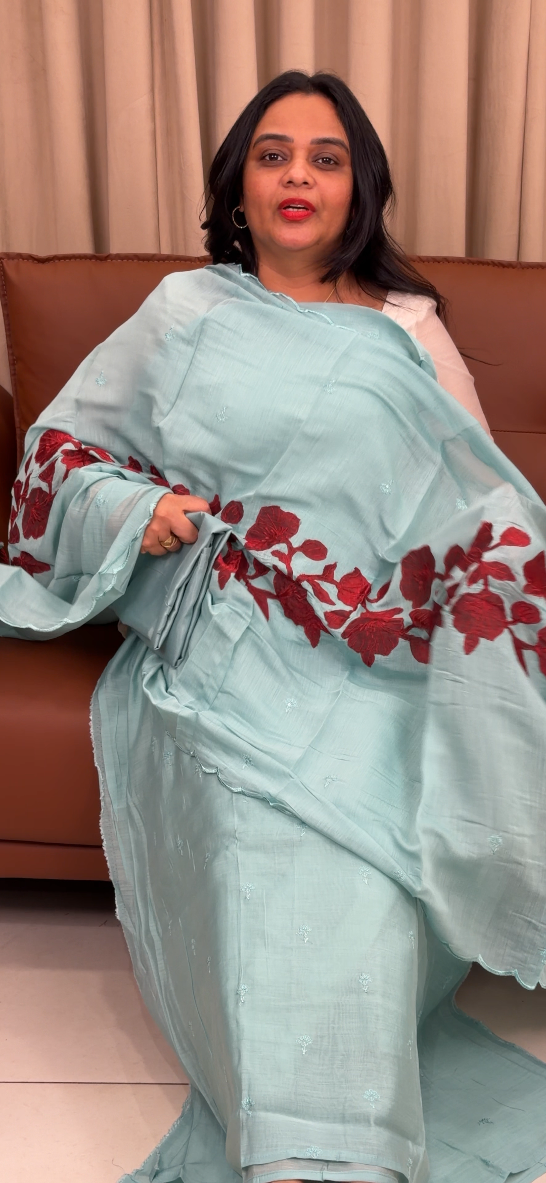 MUL CHANDERI UNSTITCHED SALWWAR SUITS - NUWA - 1342