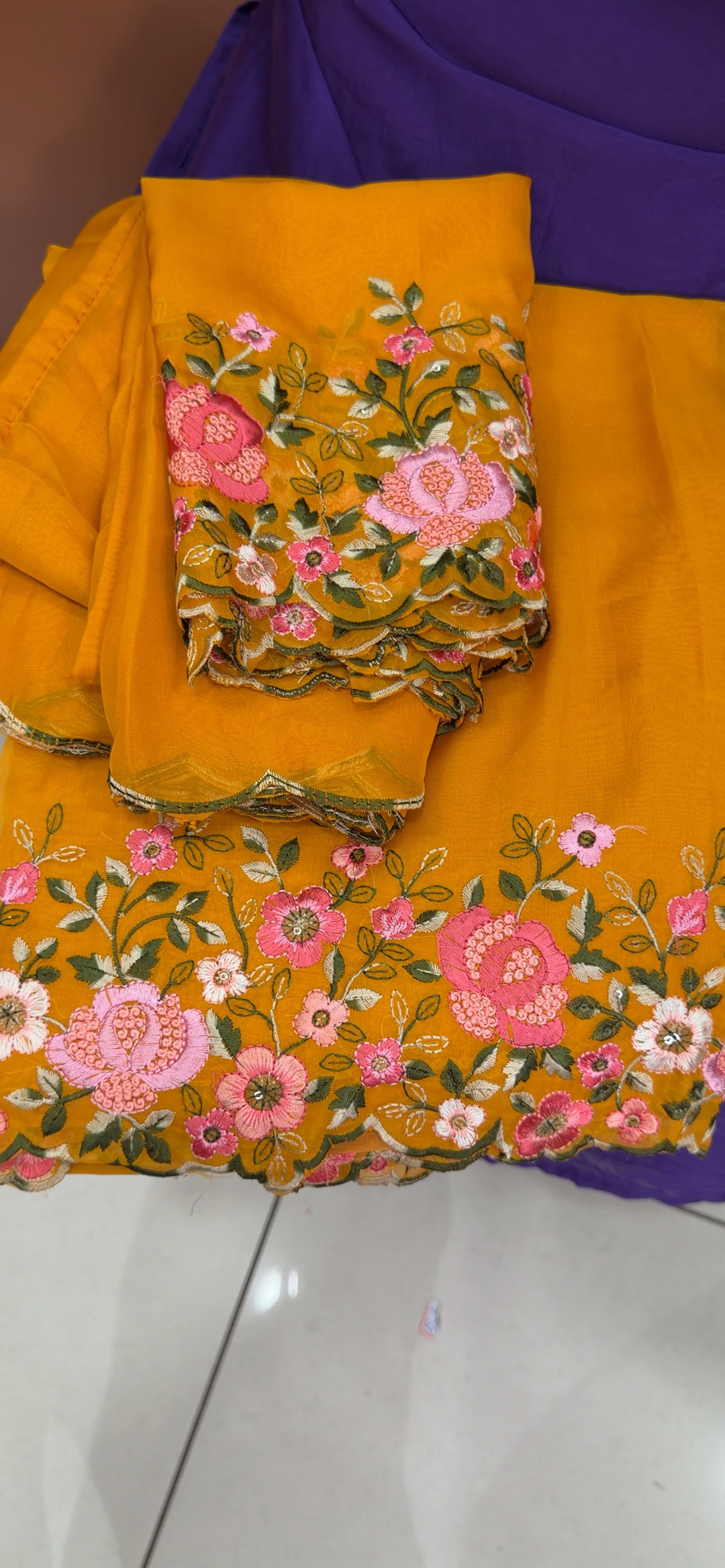 SOFT ORGANZA UNSTITCHED SALWAR SUITS - NUWA - 1551