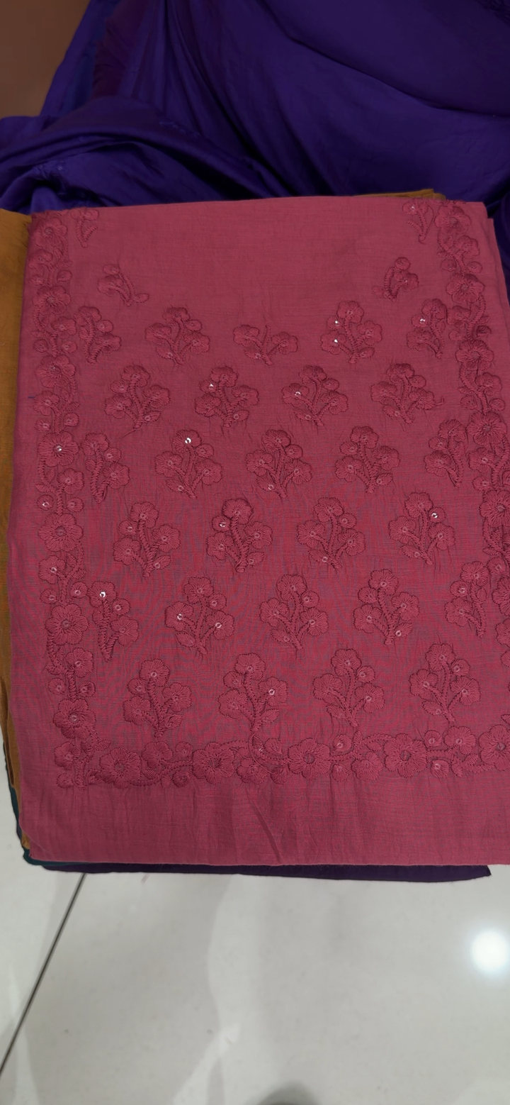 MALAI CHANDERI UNSTITCHED SALWAR SUITS - NUWA - 1554