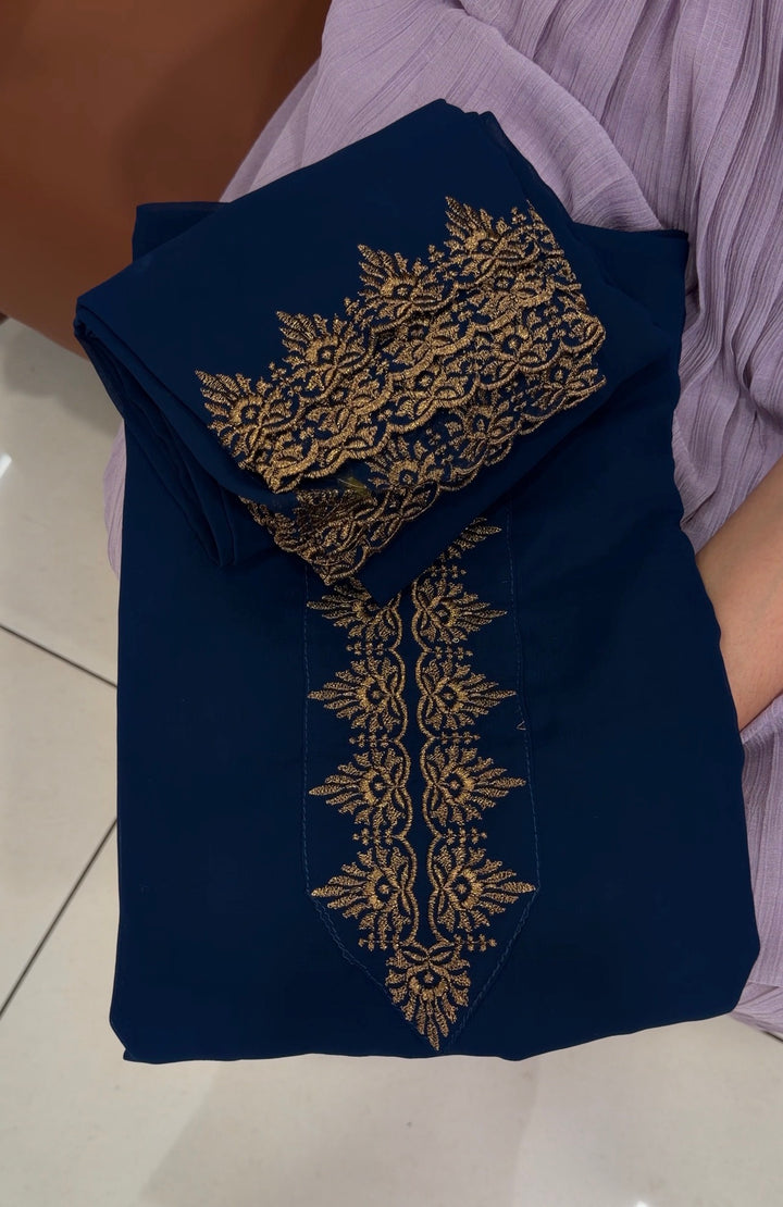 FAUX GEORGETTE UNSTITCHED SALWAR SUITS - NUWA-1962