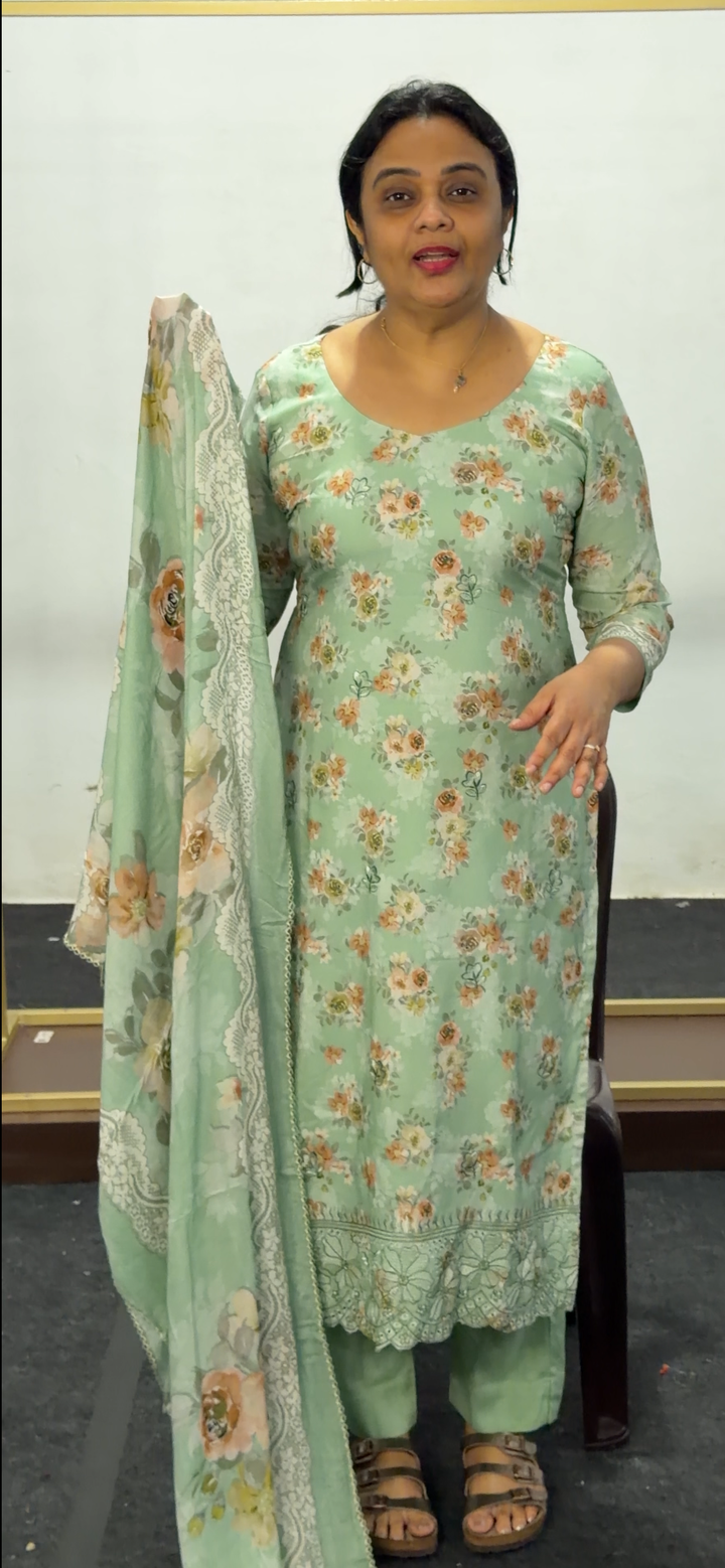 IN-HOUSE PRINTED COTTON UNSTITCHED SALWAR SUITS - NUWA - 2534