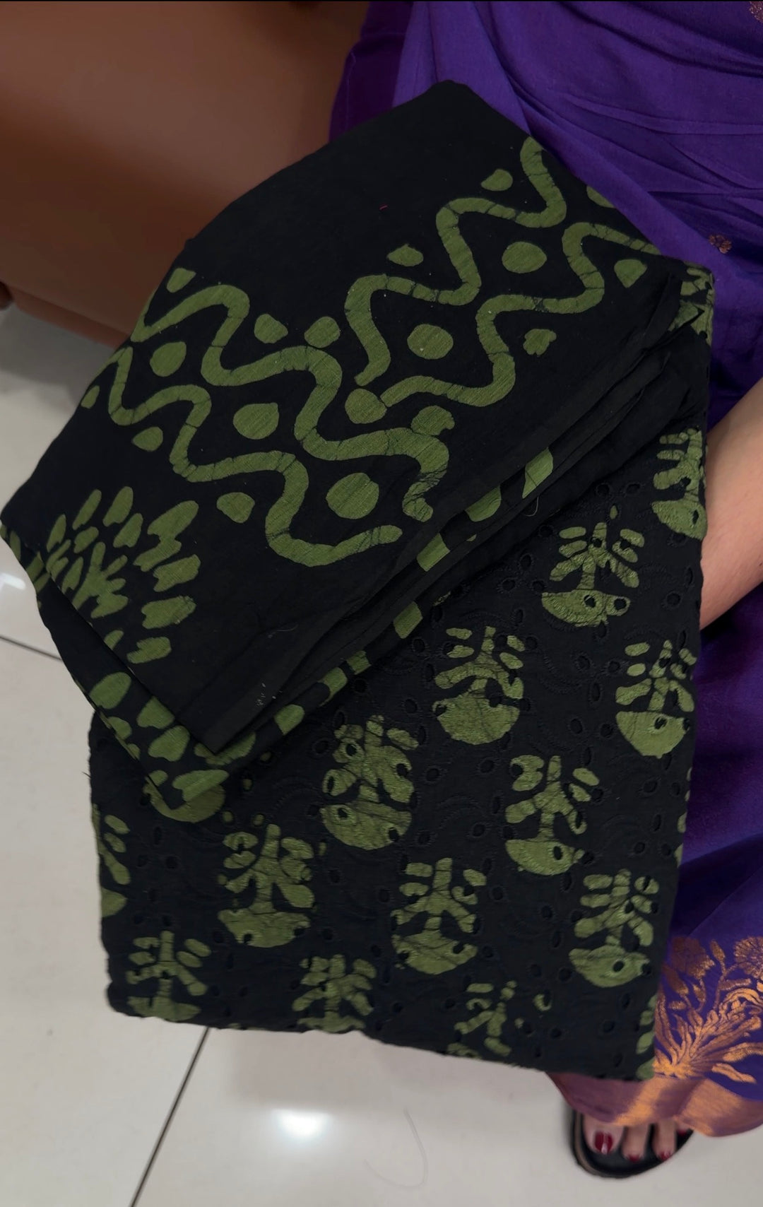 BATIK PRINTED UNDTITCHED SALWAR SUITS - NUWA-1605