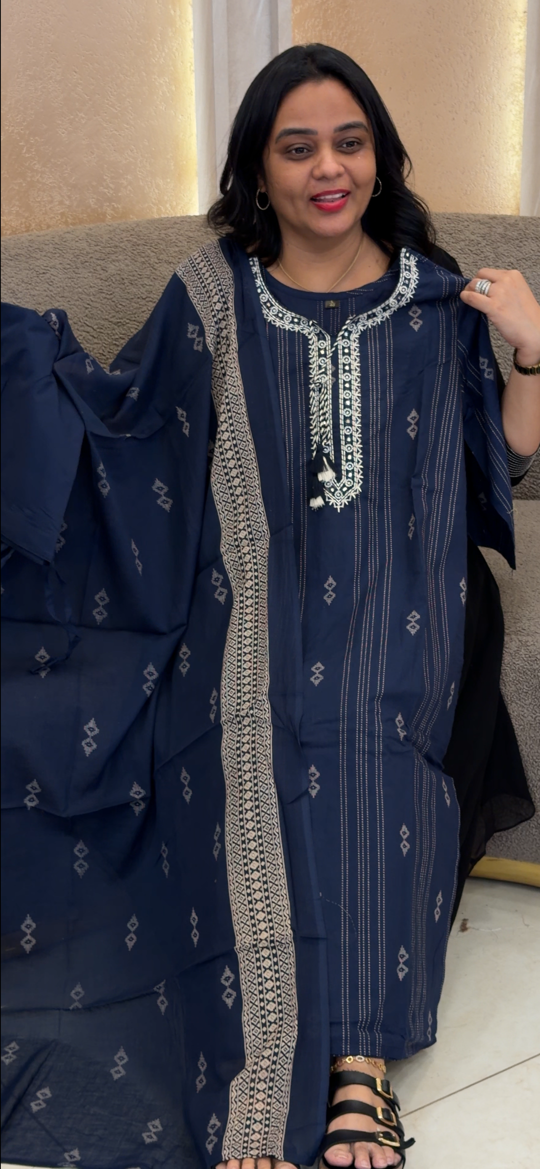 COTTON TOP, BOTTOM AND DUPATTA - NUWA - 2028