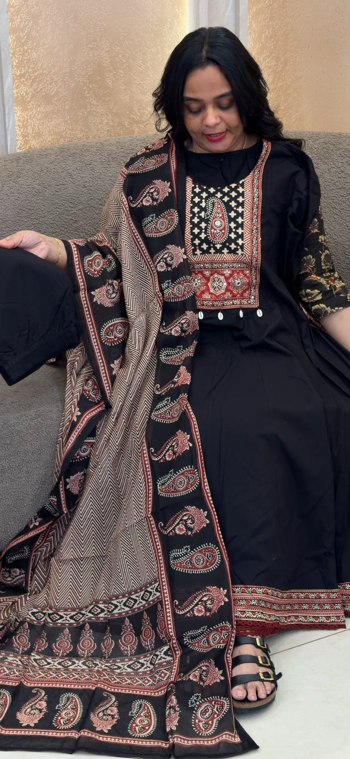 COTTON TOP, BOTTOM AND DUPATTA - NUWA-2063