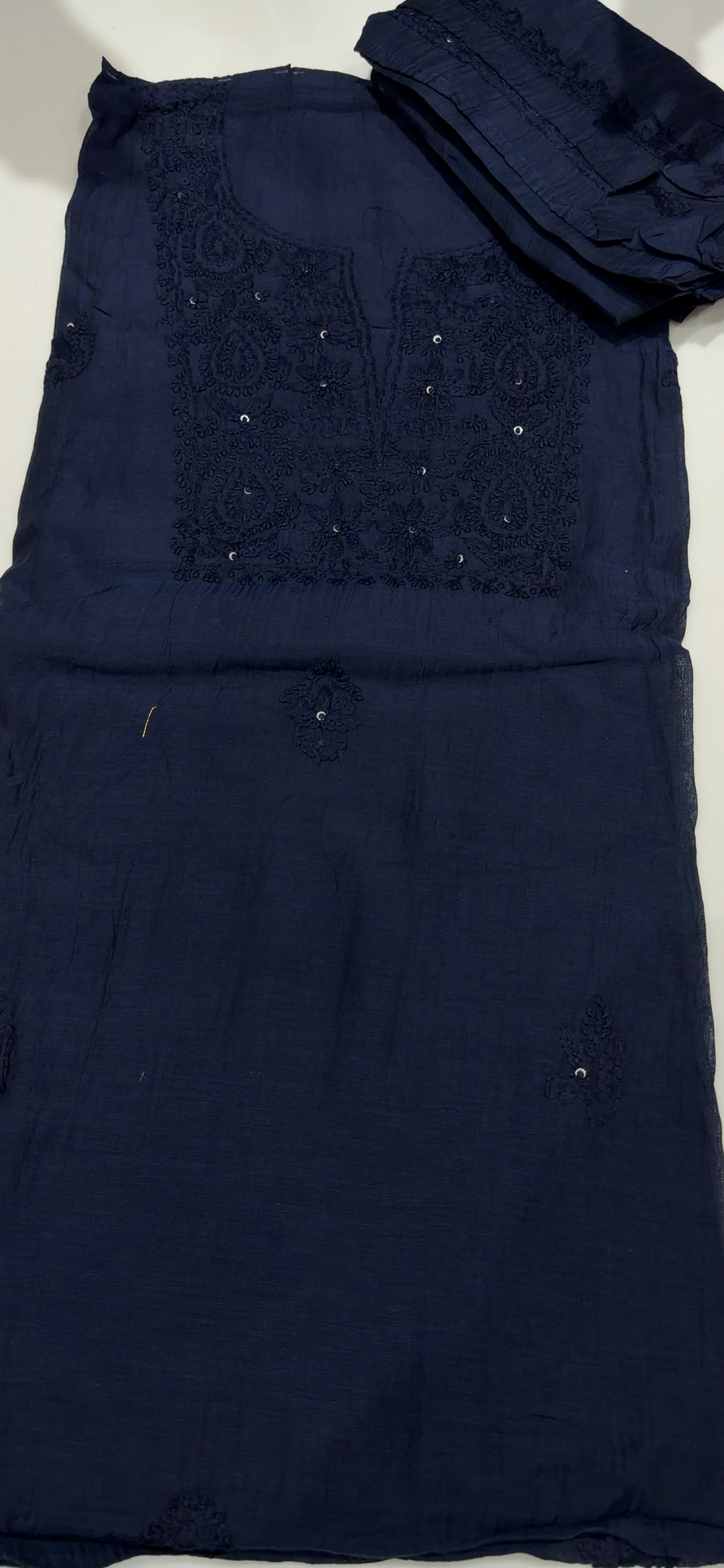 CHIKANKARI UNSTITCHED SALWAR SUITS - NUWA - 1743