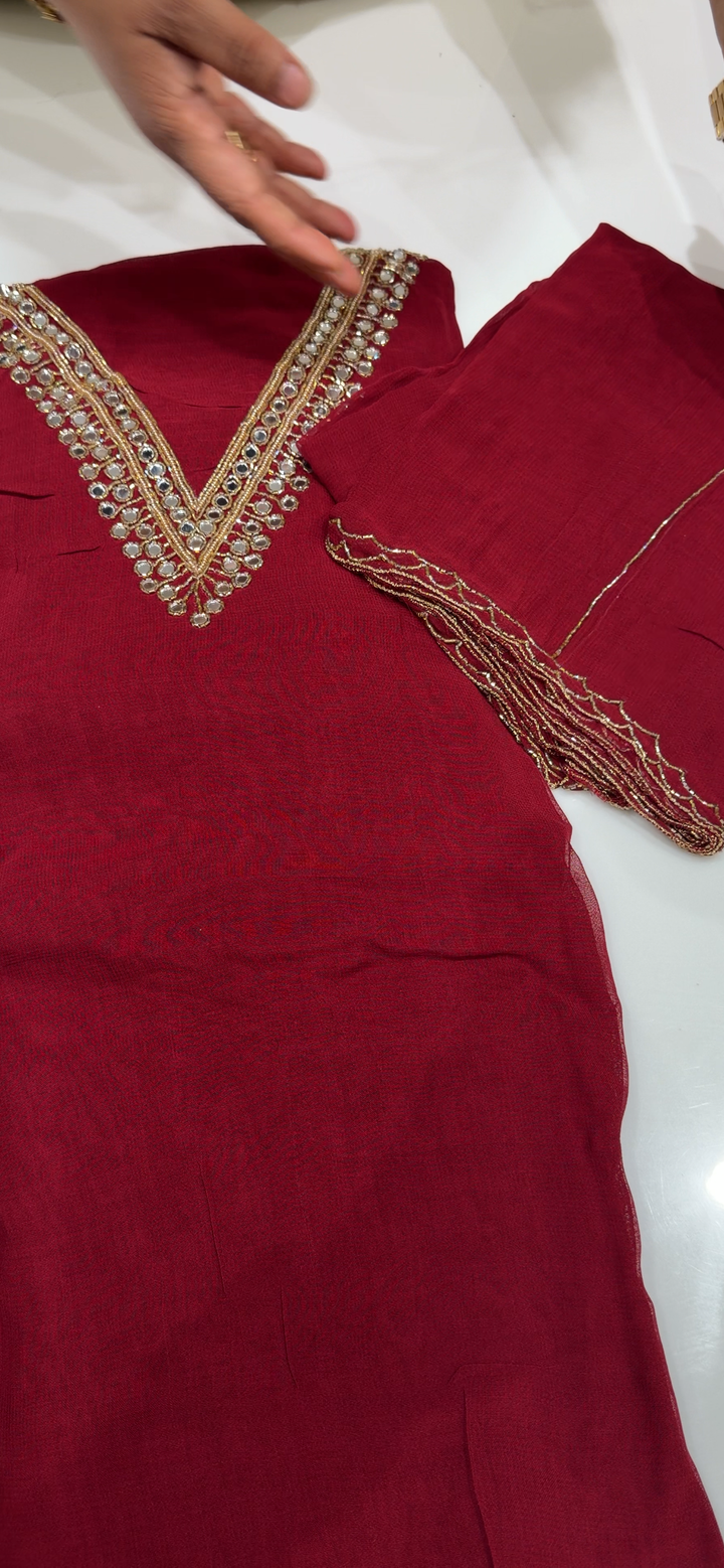 UNSTITCHED SALWAR SUITS - NUWA - 1744