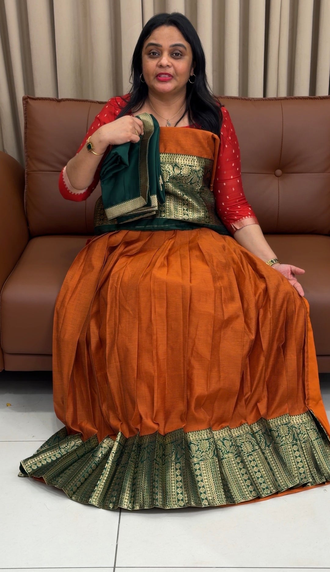 SEMI STITCHED DHAVANI SETS - NUWA-1709