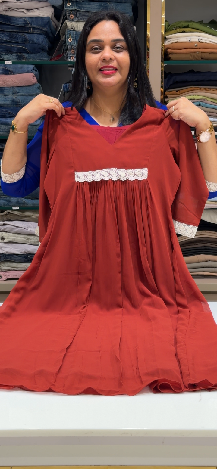 IN-HOUSE GEORGETTE ALINE TOPS  - NUWA - 1689