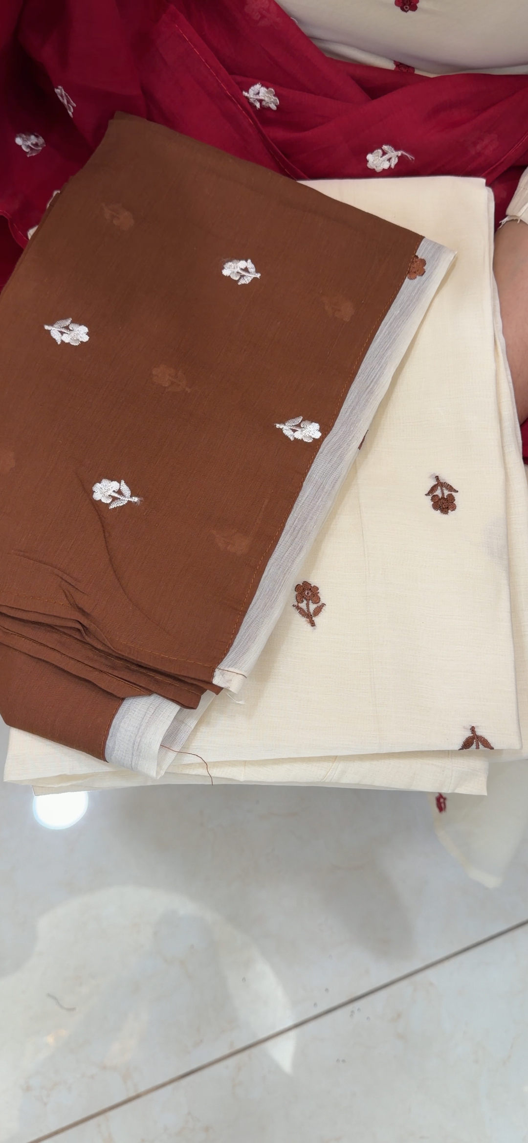 MALAI CHANDERI UNSTITCHED SALWAR SUITS - NUWA - 1660