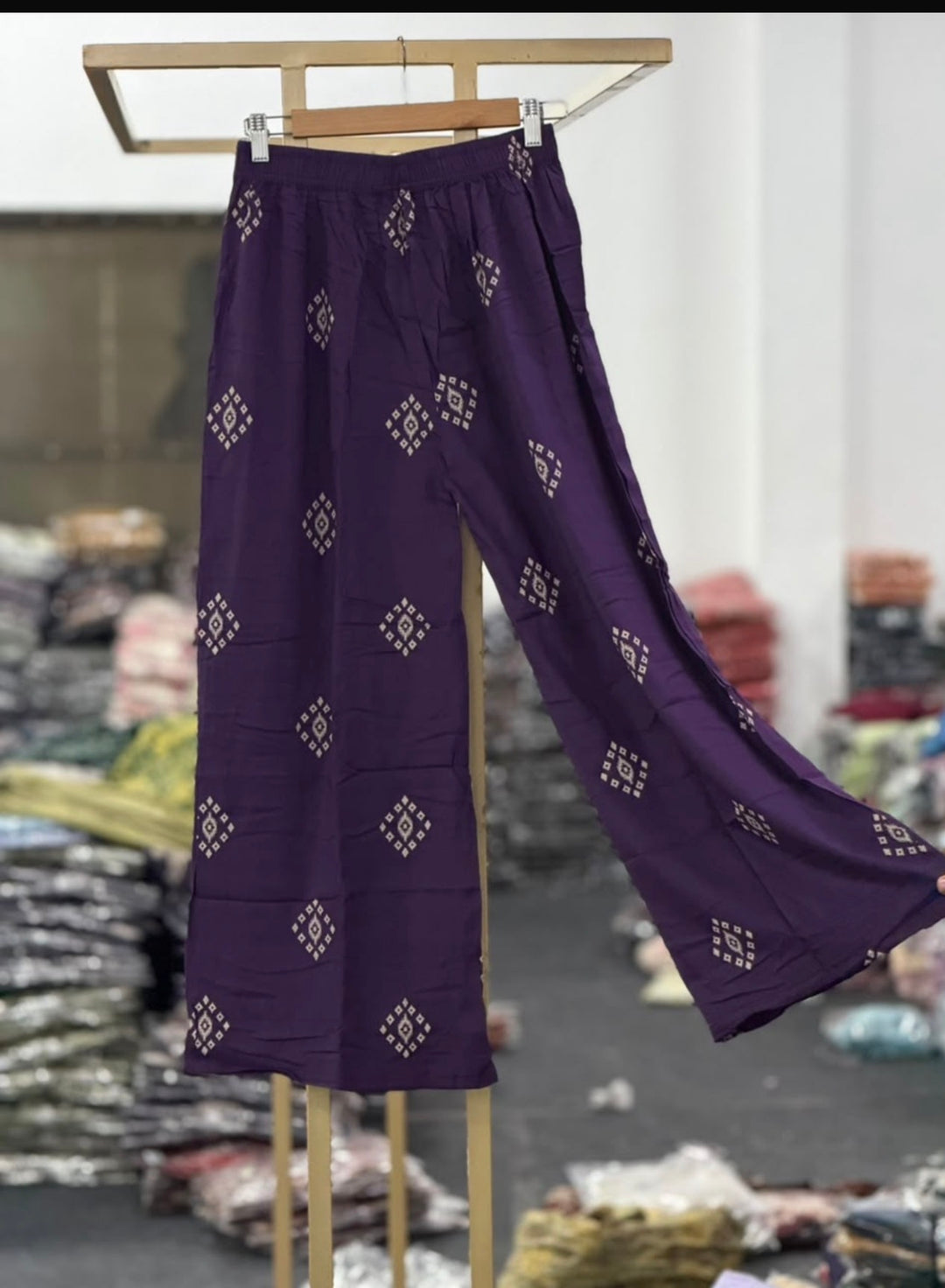 PINTED PALAZZO PANTS - NUWA - 2501