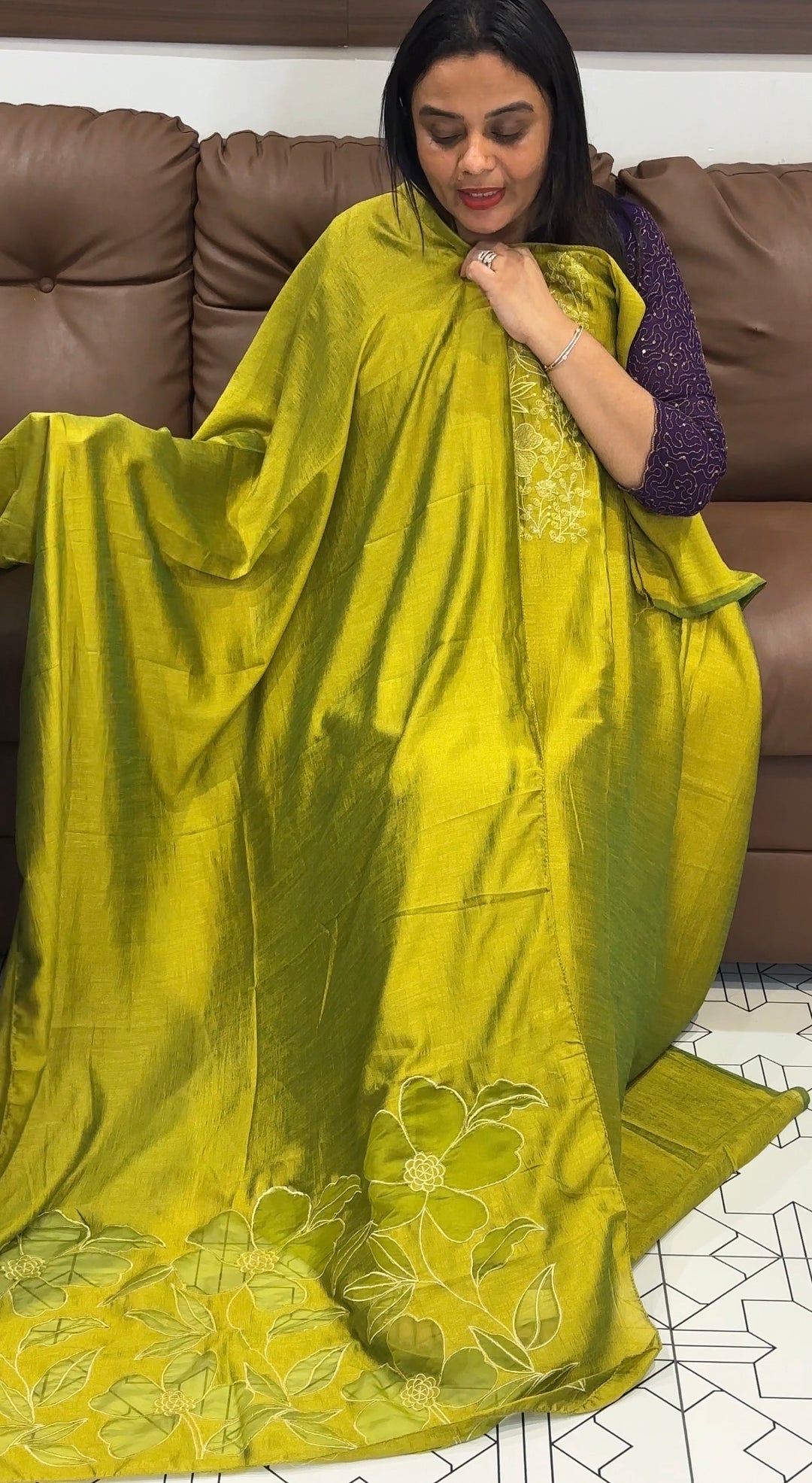 SEMI RAW SILK UNSTITCHED SALWAR SUITS - NUWA-751