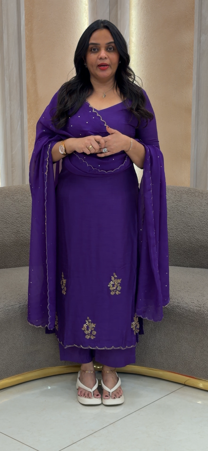 SILK  TOP, BOTTOMA AND DUPATA - NUWA-885