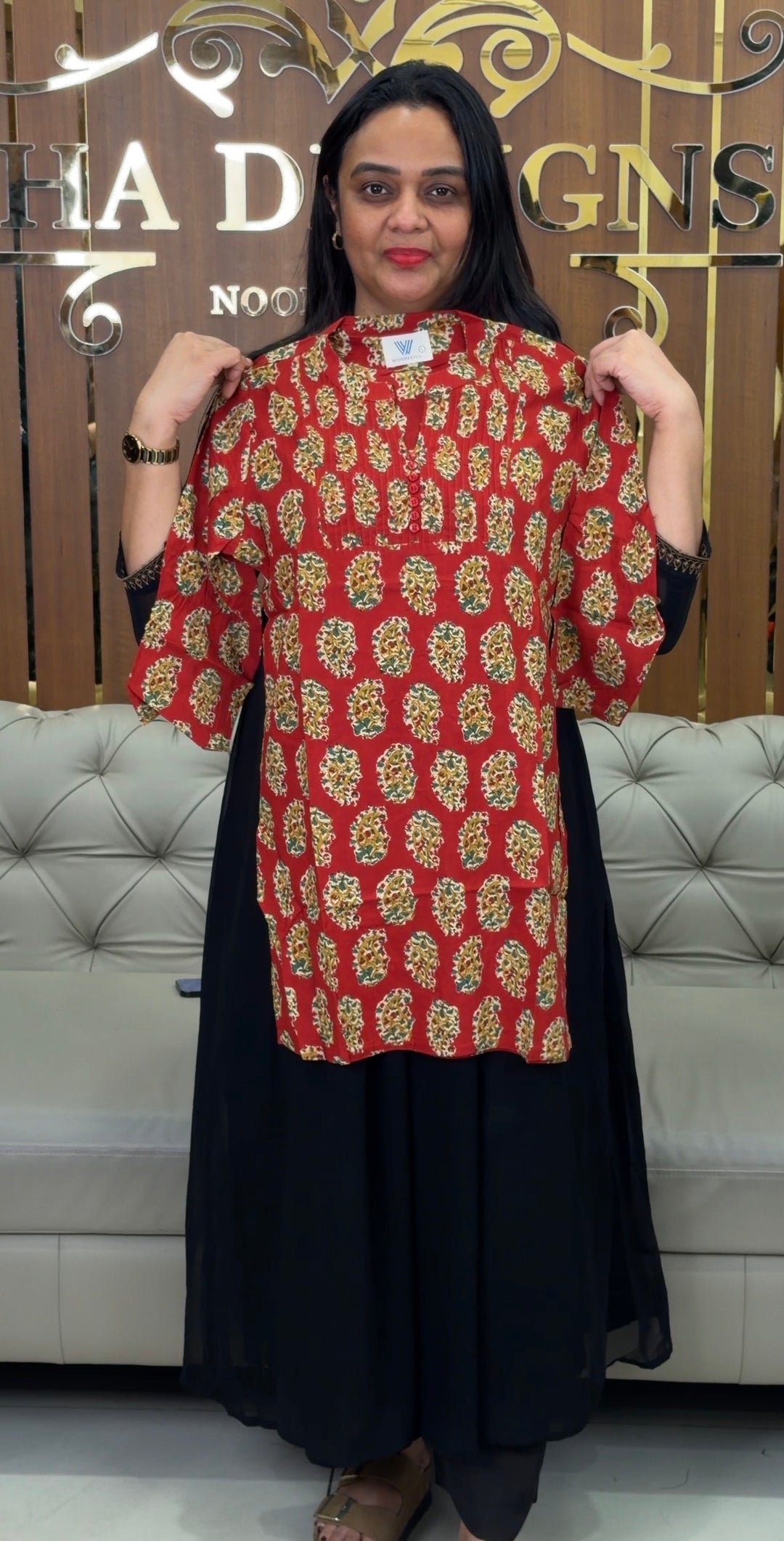PRINTED COTTON TOPS - NUWA-1066