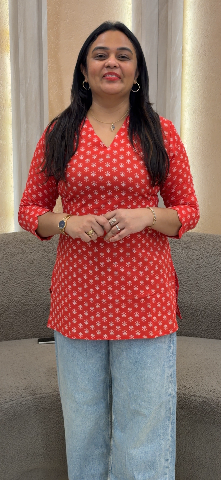PRINTED SHORT TOPS - NUWA-1256