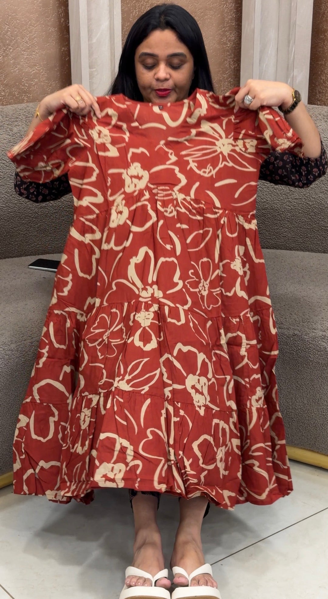 PRINTED TUNIC TOPS - NUWA-2343
