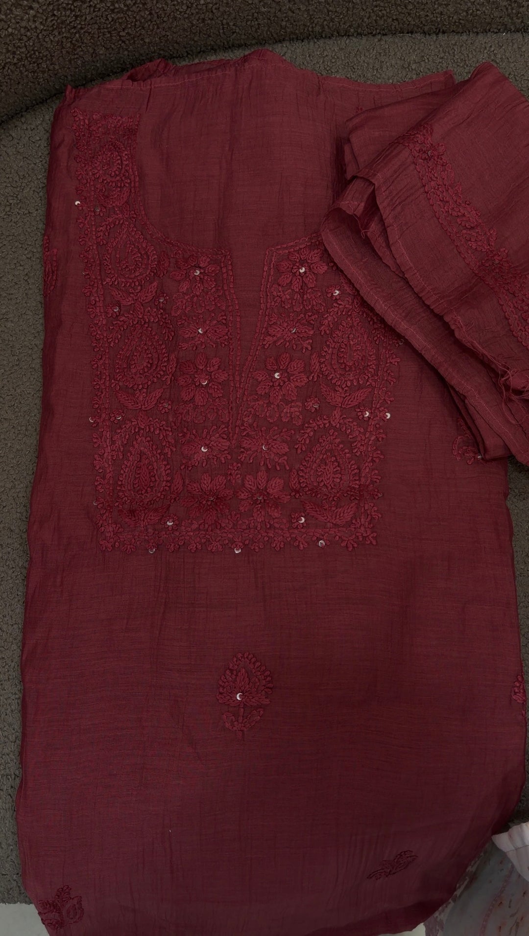LUCKNOWI CHIKANKARI UNSTITCHED SALWAR SUITS - NUWA-1282