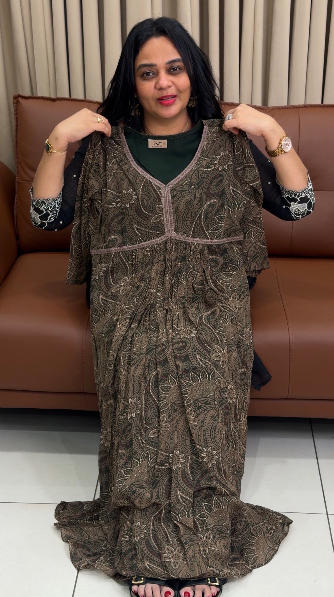 PRINTED ALIYA CUT TOPS - NUWA-1840