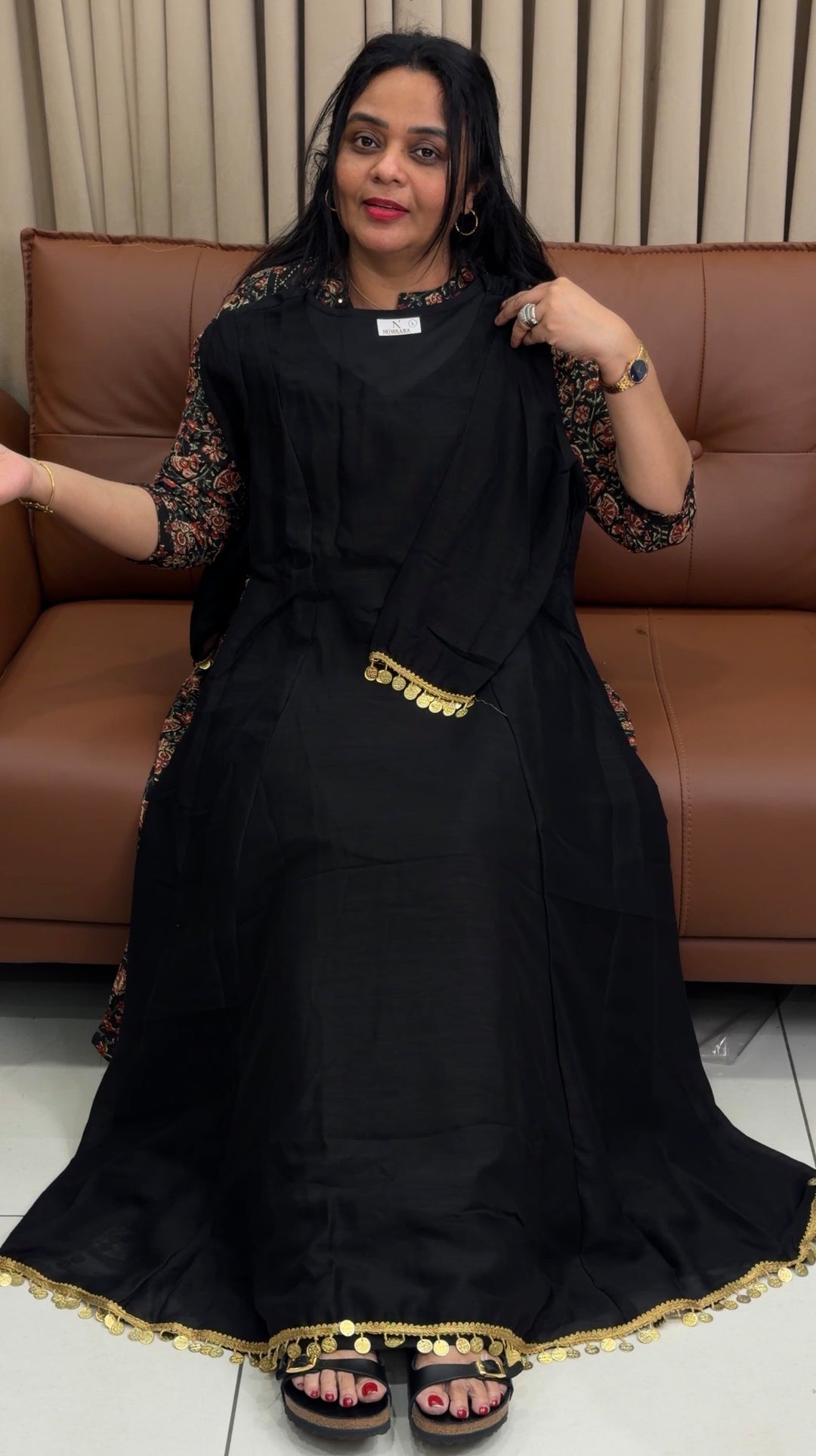 SEMI RAW SILK ALINE TOPS - NUWA-1877