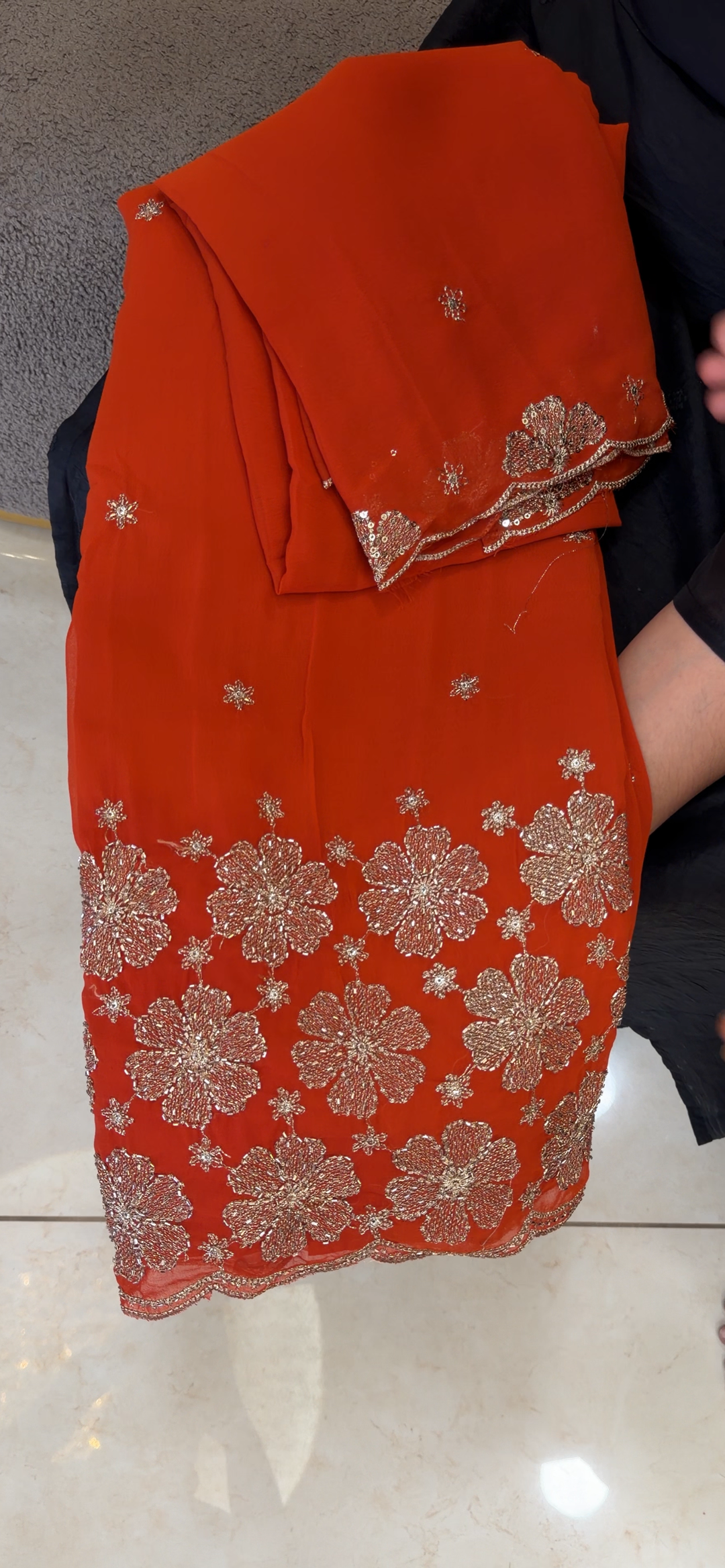 HAND WORKED UNSTITCHED SALWAR SUITS - NUWA - 2133