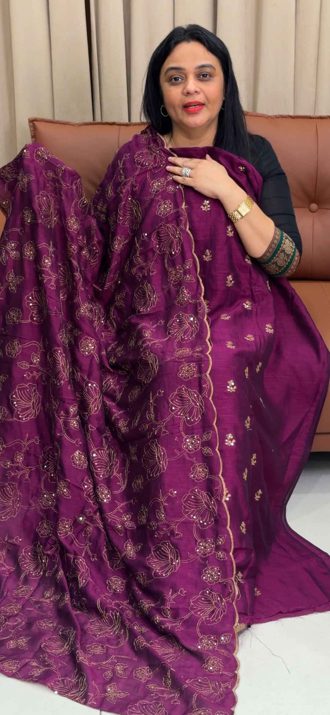 SEMI RAW SILK UNSTITCEHD SALWAR SUITS - NUWA - 2362