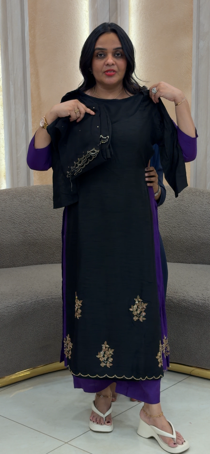 SILK  TOP, BOTTOMA AND DUPATA - NUWA-885