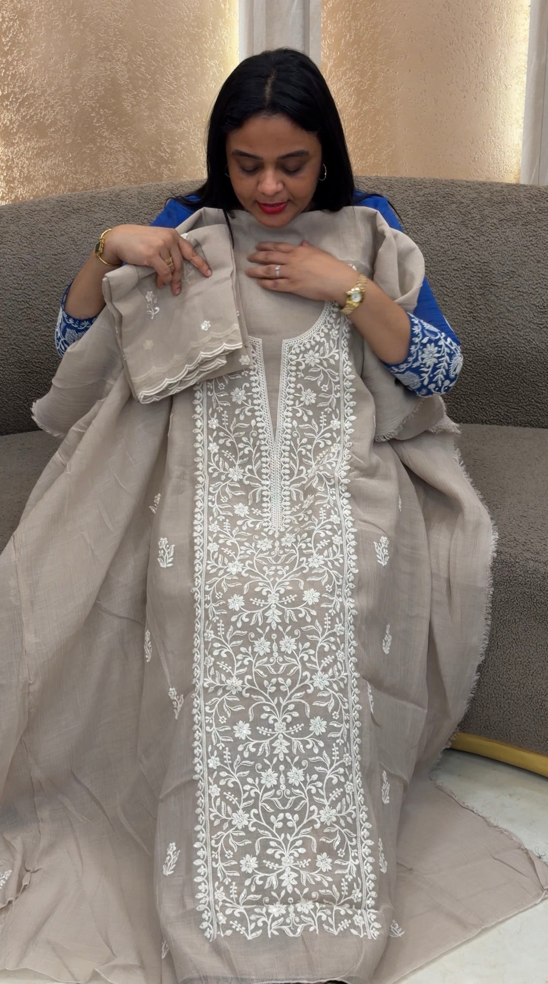 MUL CRUSHED UNSTITCHED SALWAR SUITS - NUWA-1761