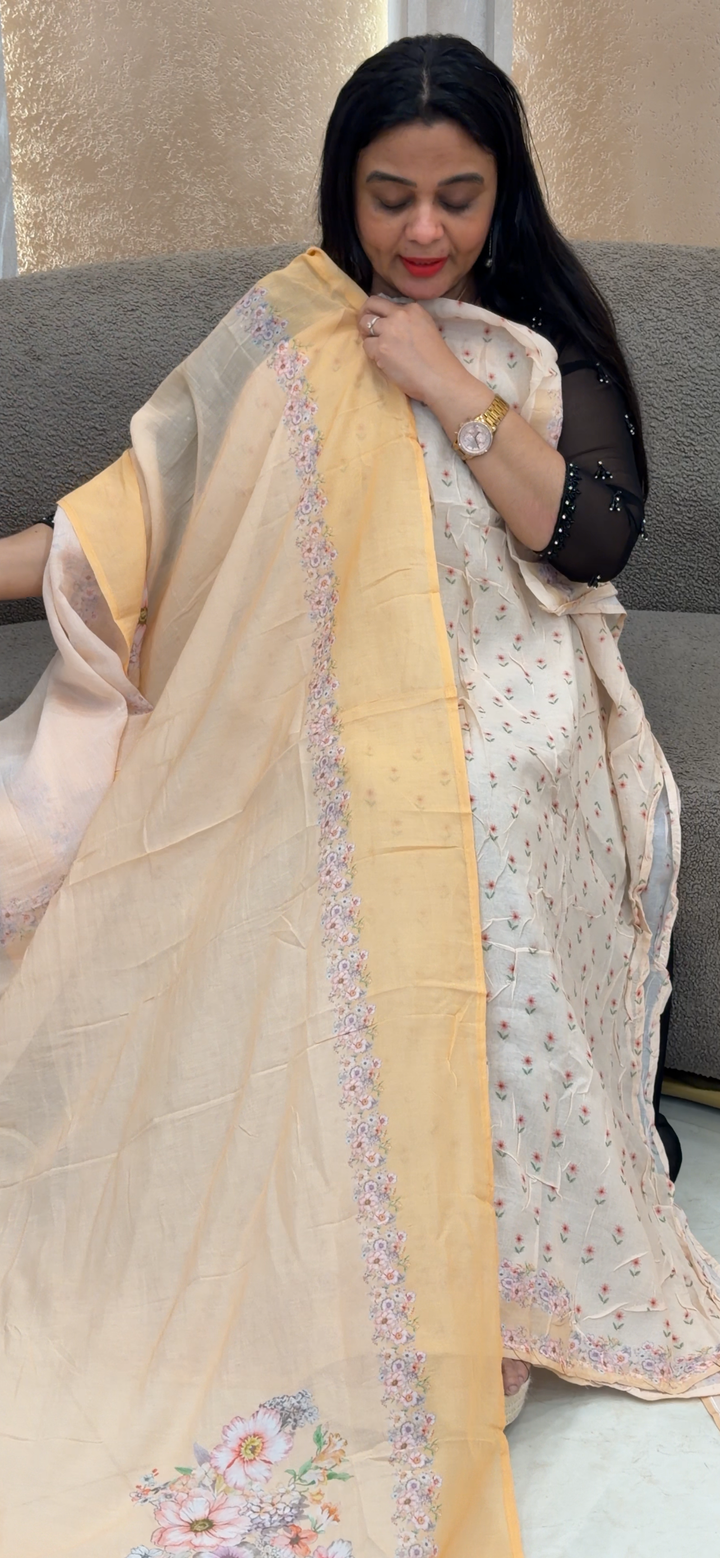 MUSLIN UNSTITCHED SALWAR SUITS - NUWA - 2281