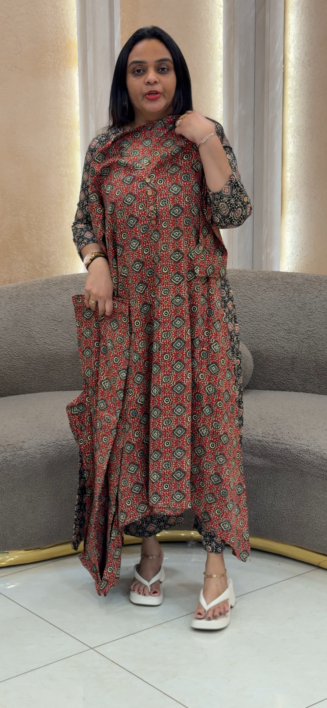 PRINTED RAYON CO-ORDS SETS - NUWA - 1349