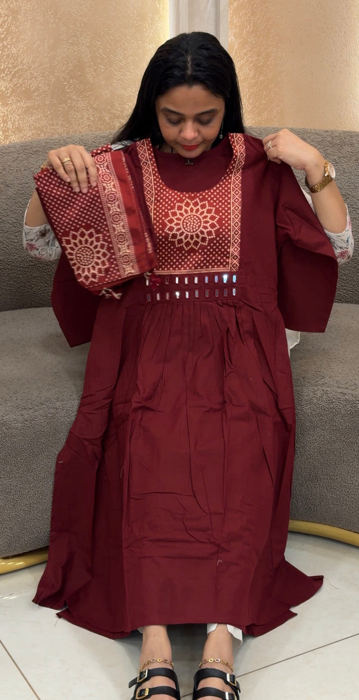 SLUB COTTON TOP,BOTTOM AND DUPATTA - NUWA-2251
