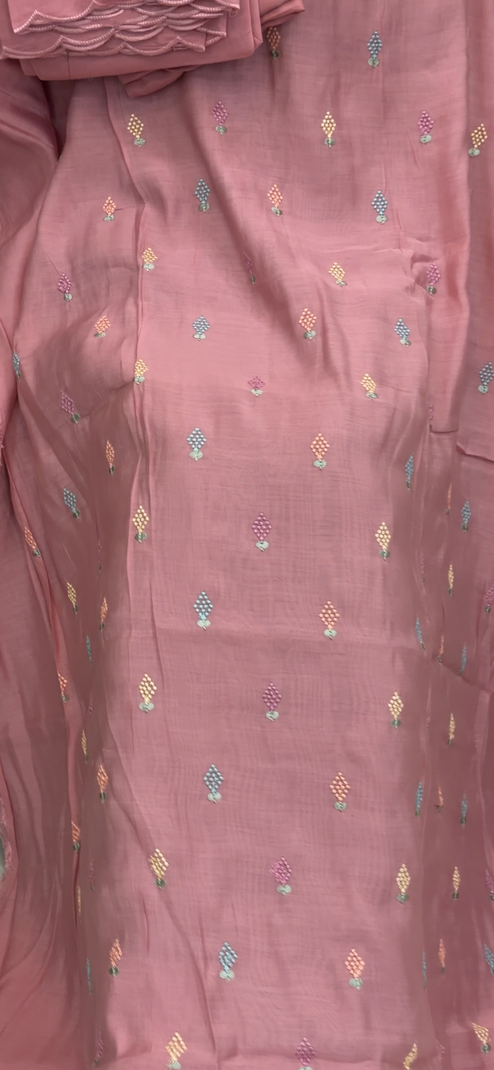 MUL CHANDERI UNSTITCHED SALWAR SUITS - NUWA - 2283