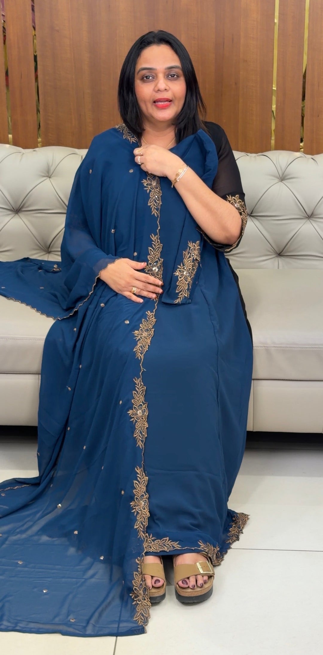 DESIGNER ALINE TOP AND DUPATTA- NUWA-1082