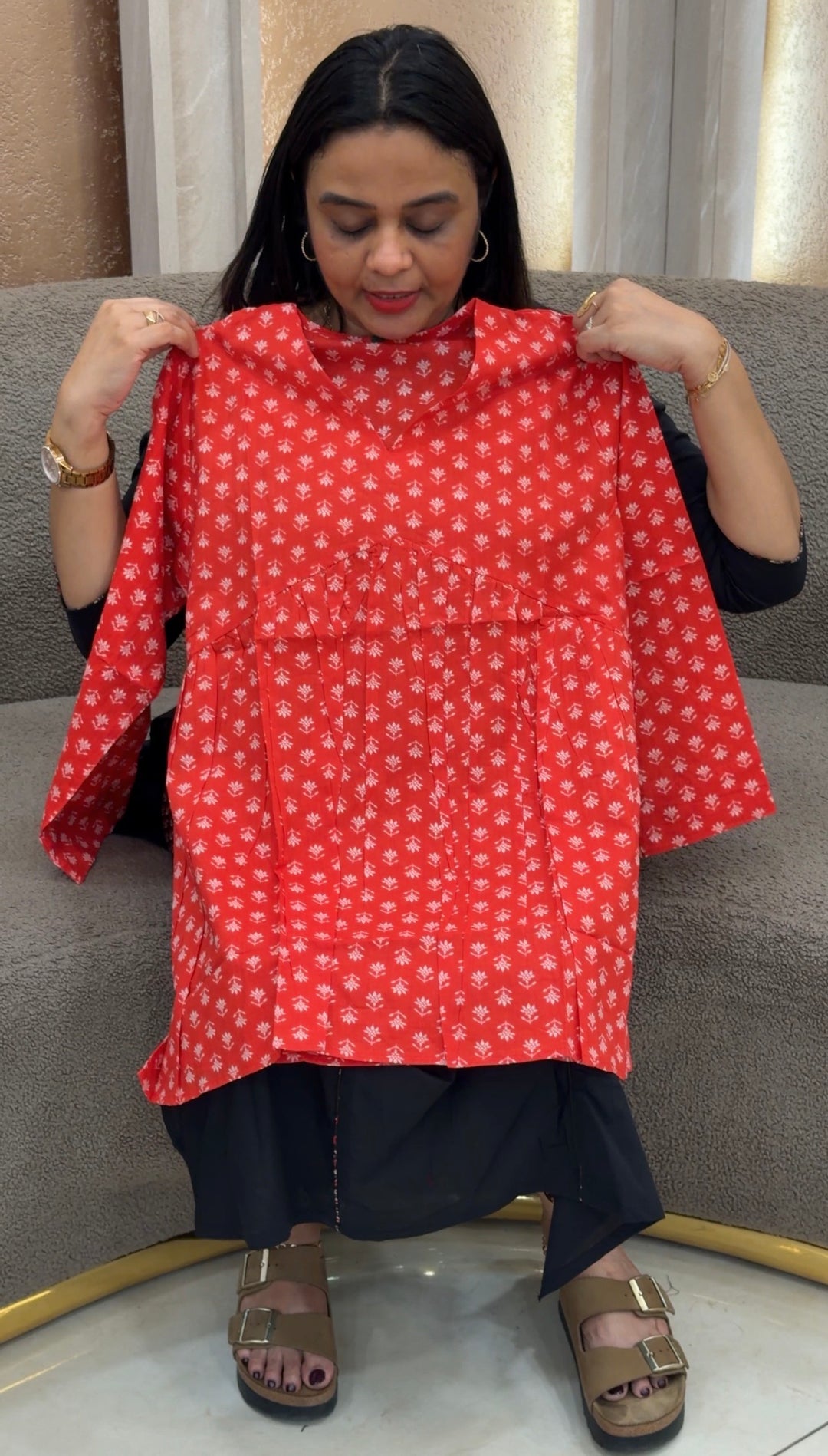 PRINTED SHORT TOPS - NUWA 1096