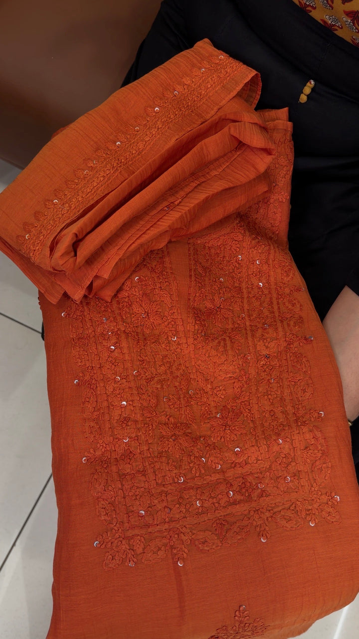 MUL CHANDERI UNSTITCHED SALWAR SUITS - NUWA-1508