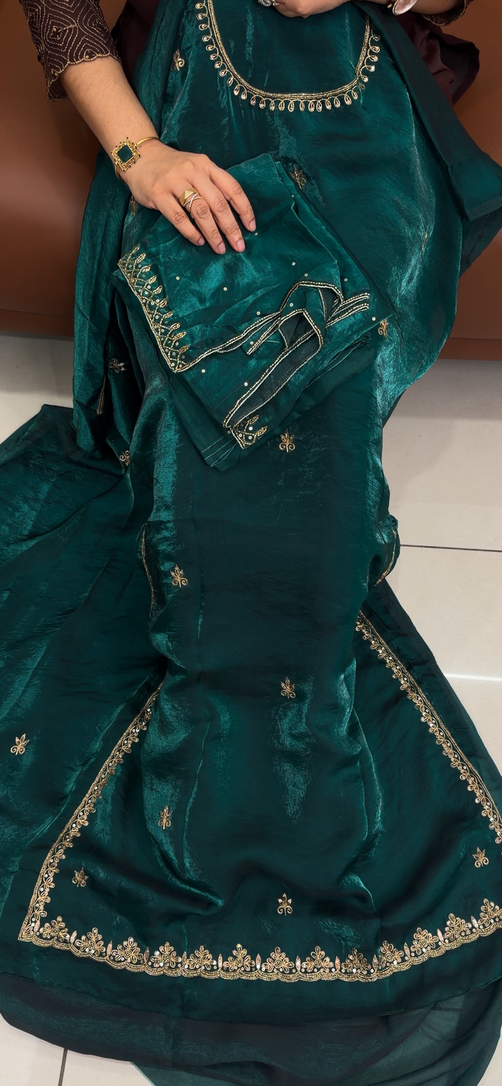 HANDWORKED UNSTITCHED SALWAR SUITS -NUWA-1946