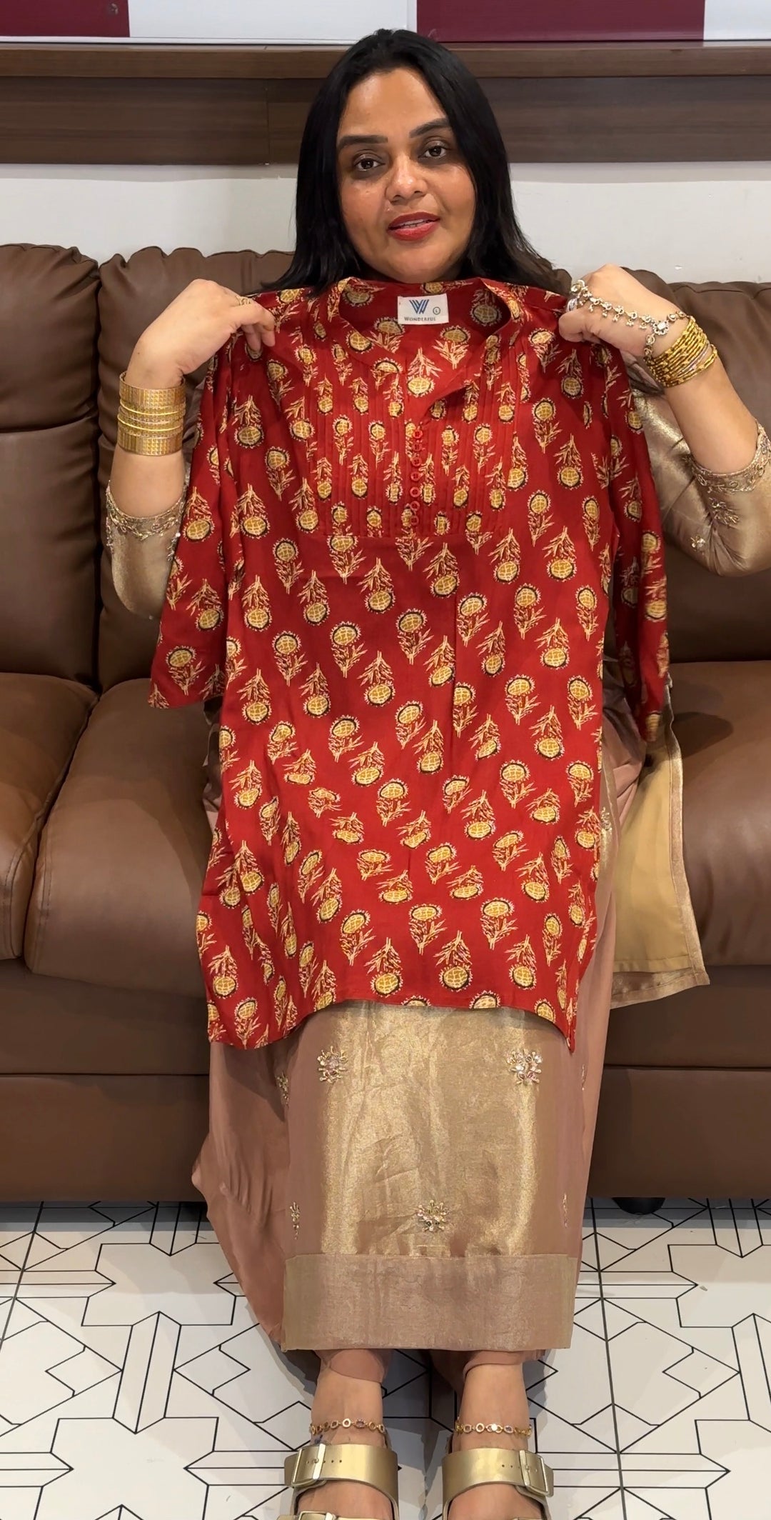 PRINTED  SHORT TOPS - NUWA-738