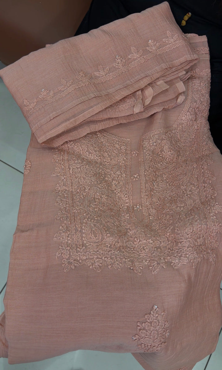 MUL CHANDERI UNSTITCHED SALWAR SUITS - NUWA-1508
