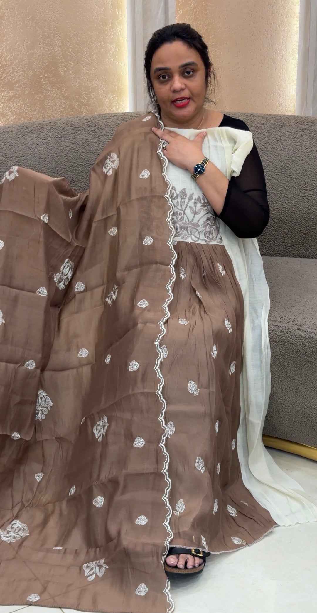 MALAI CHANDERI UNSTITCHED SALWAR SUITS - NUWA-2047