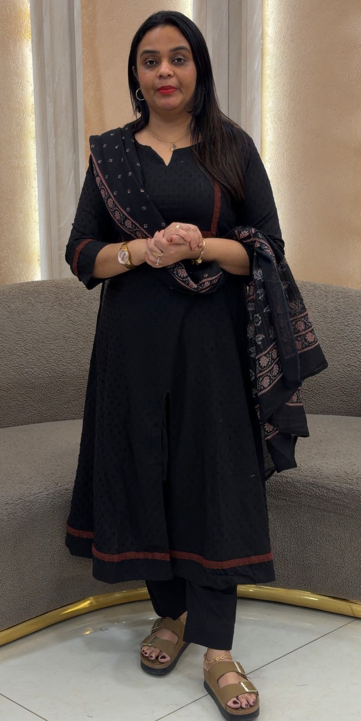 COTTON TOP,BOTOM AND DUPATTA - NUWA-1099