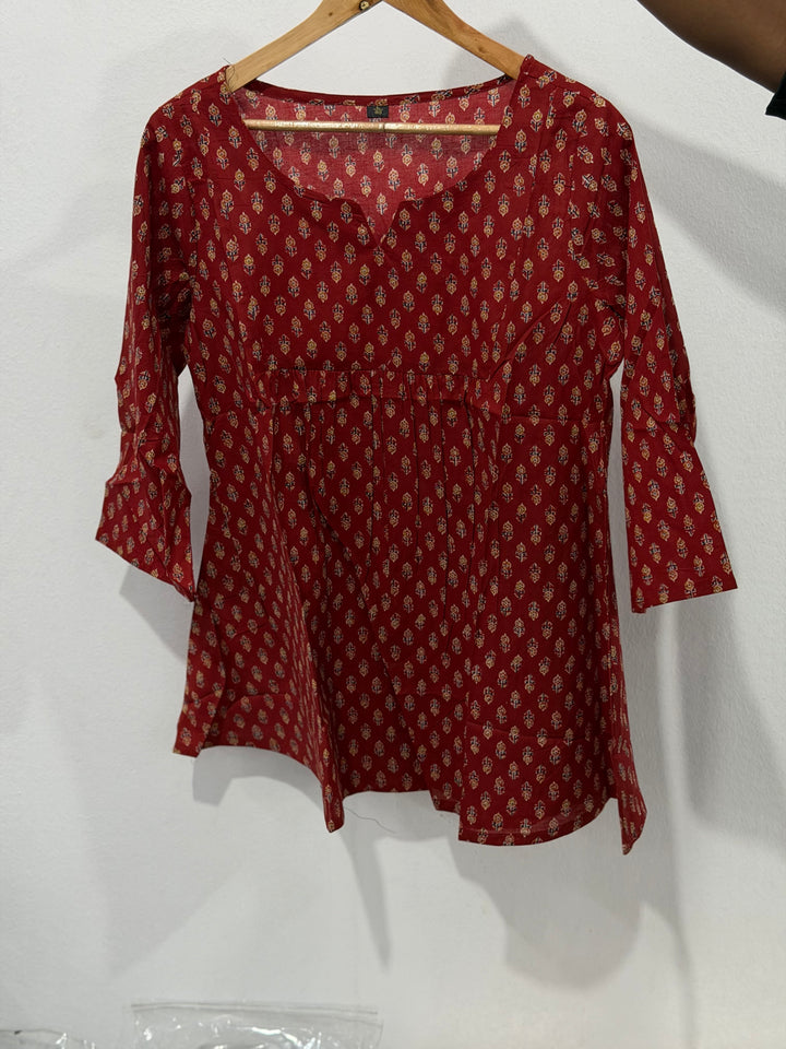 PRINTED COTON SHORT TOPS - NUWA - 535